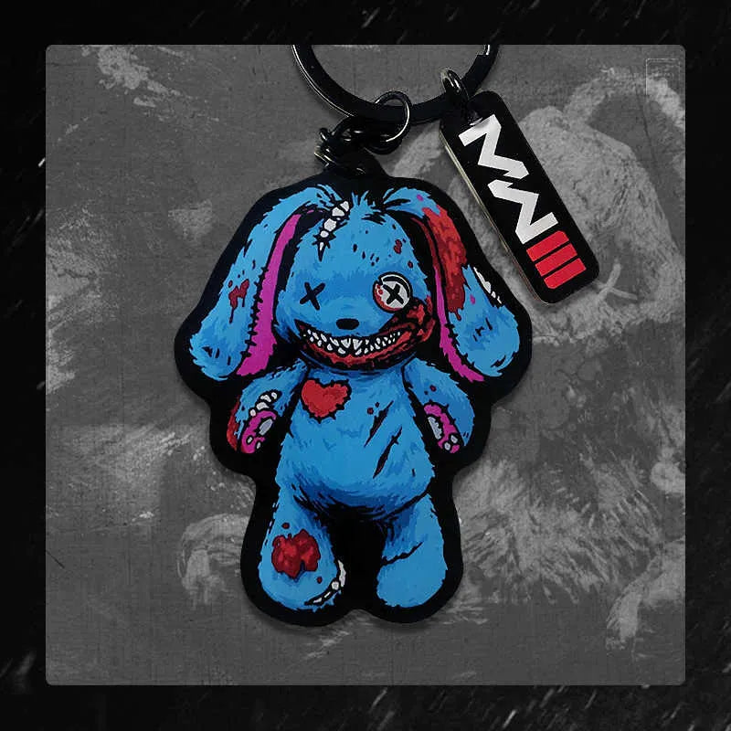 Babotoys Zombie Rabbit Keychain