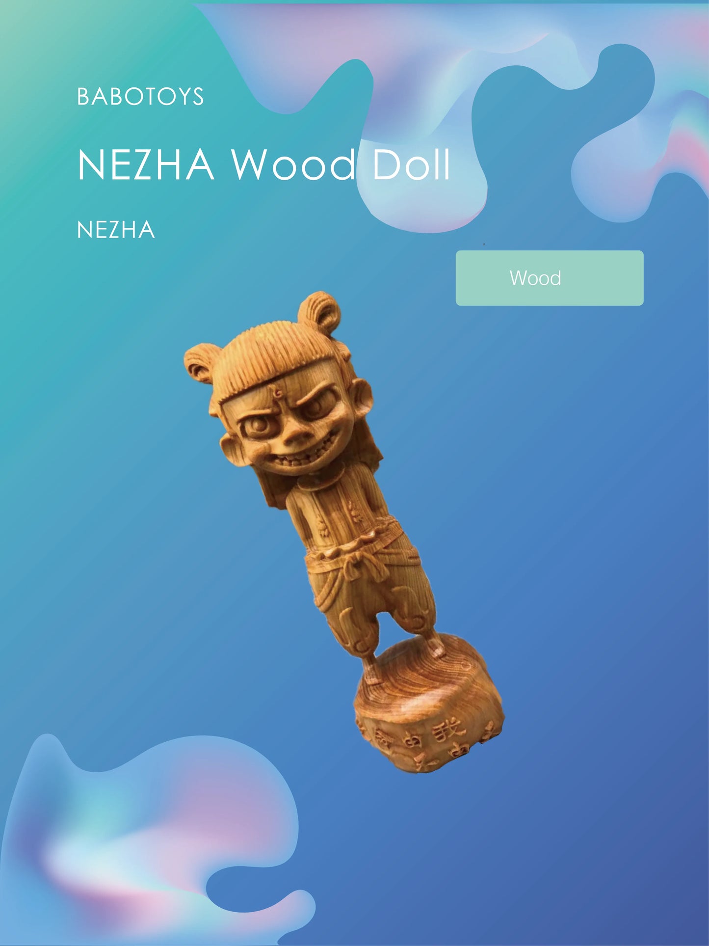 NEZHA Wood Doll